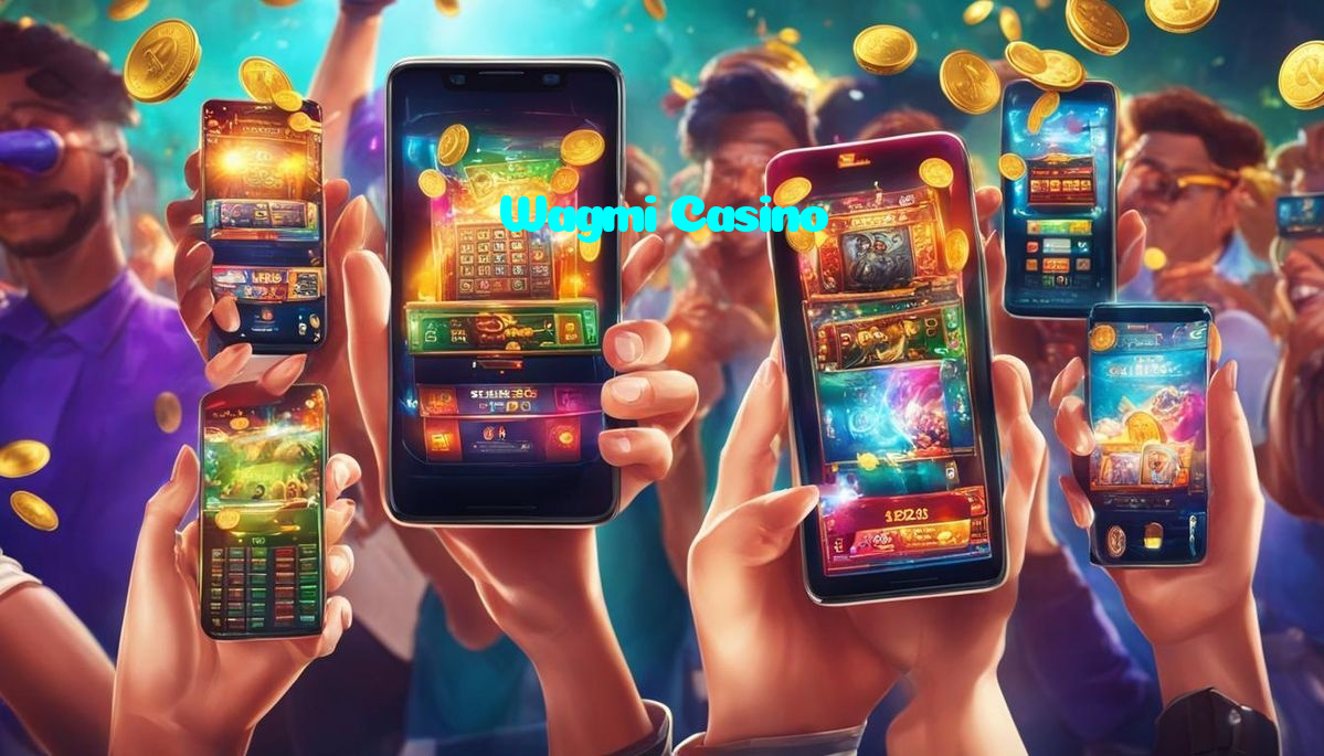 Wagmi Casino casino presented on mobile device in Pakistan with slots and live games